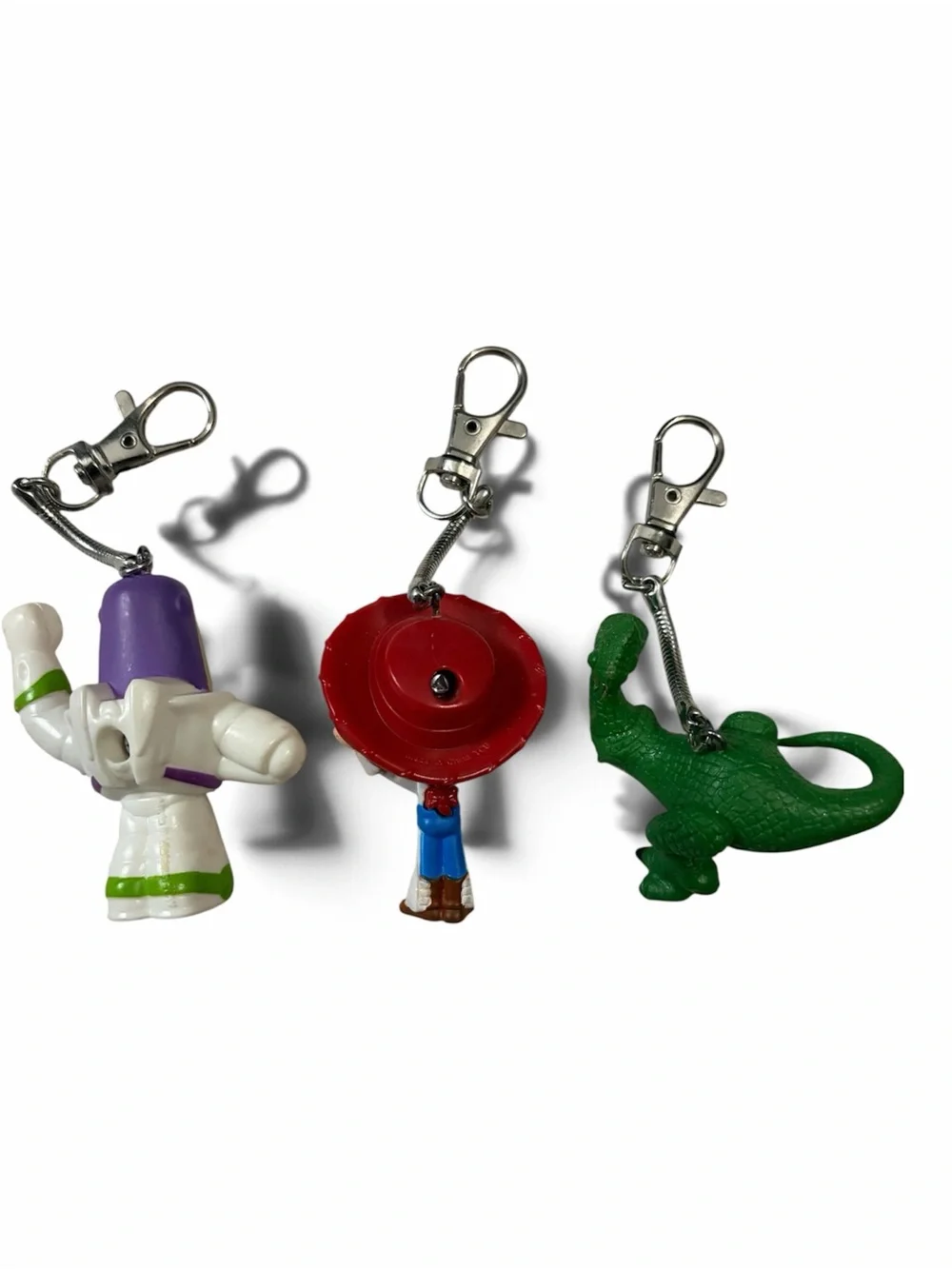 Toy Story Character Keychain Set - Red, Green, White